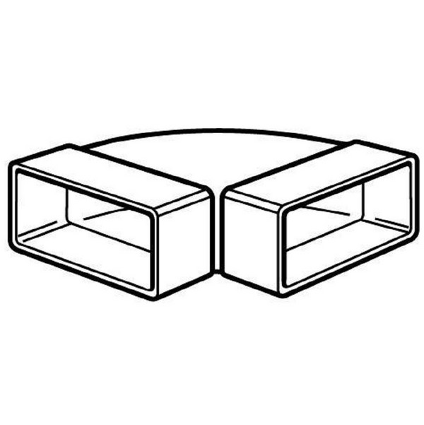 Codo Rectangular Horizontal 90º 110x55mm. - Imagen 5