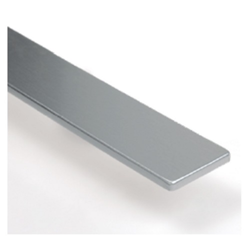 Tapa/Remate Encimera Recta Grueso 40mm.Plata Brillo.