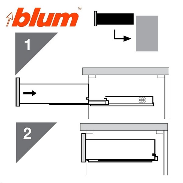 Blum Guia Tandem Blumotion LN.450mm.EXT.Parcial 30Kg. - Imagen 10