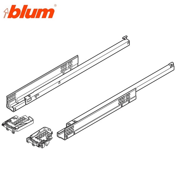 Blum Guia Tandem Blumotion LN.450mm.EXT.Parcial 30Kg. - Imagen 2