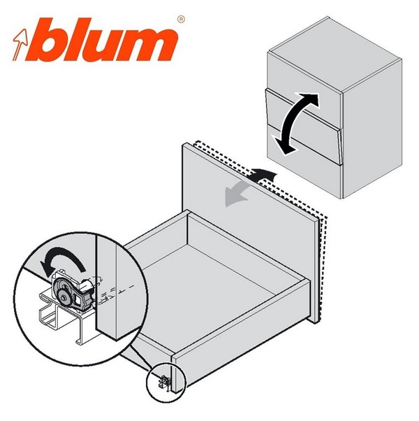 Blum Guia Tandem Blumotion LN.450mm.EXT.Parcial 30Kg. - Imagen 6