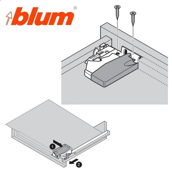 Blum Guia Tandem Blumotion LN.450mm.EXT.Parcial 30Kg. - Imagen 7