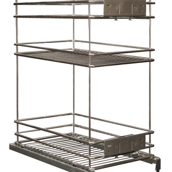 Verdulero 3 pisos  Cromo Con freno M-40 H70