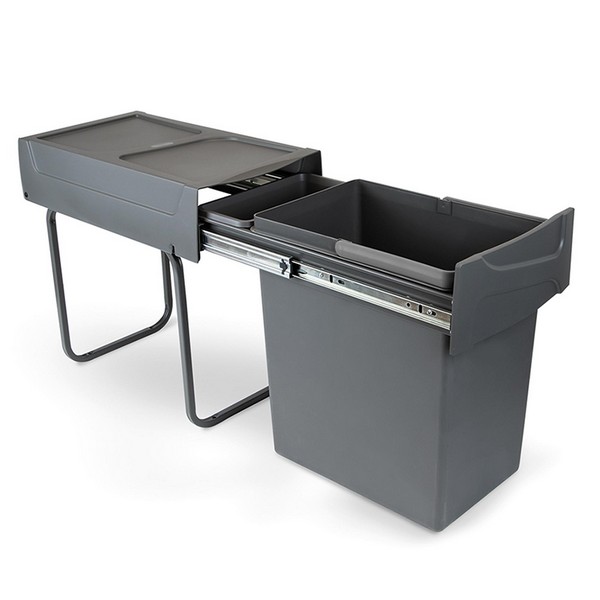 Contenedor Recycle GES 31L UNA cavidad gris antracita - Imagen 2