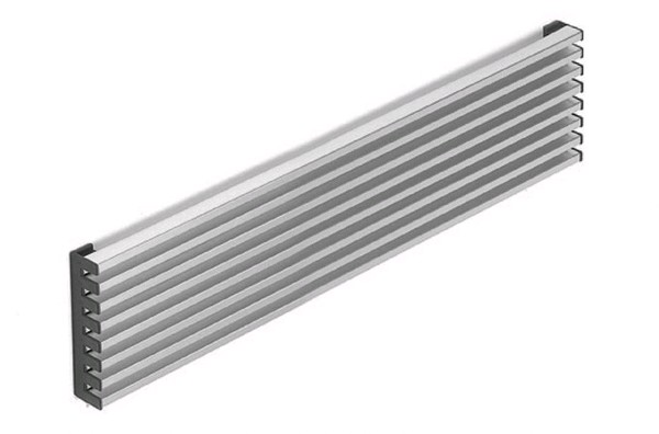 Rejilla 8 lamas Inox M-120