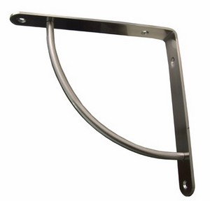 Escuadra vista 222 mm 20 kg Acero Curva Fuera