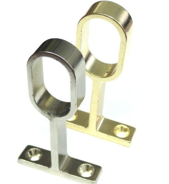 Soporte Central Barra (30x15mm) Plata Mate.