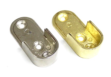 Soporte Lateral Barra (30x15mm) Plata Mate.